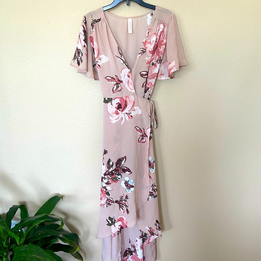 Peppermint High Low Floral Dress